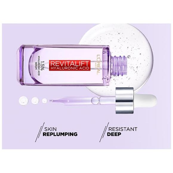 L’Oreal Revitalift Filler Hyaluronic Acid Serum Moisturizing Anti-Wrinkle 30ml - Picture 3 of 10